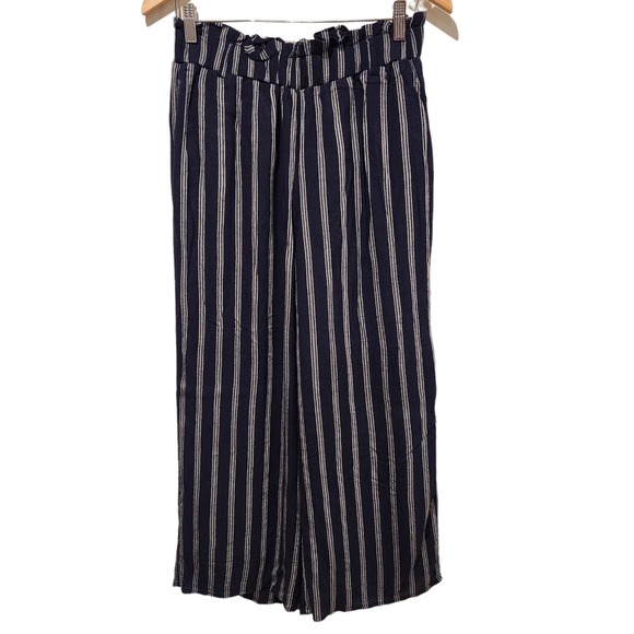 Hollister Pants - Hollister Womens Ultra High Rise Striped Wide Leg Pants Size Medium Coastal
